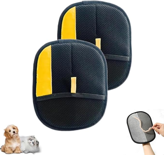 Furr & Care Reusable Pet Hair Remover Gloves – For Cats, Dogs, Furniture & Clothes Grooming Gloves